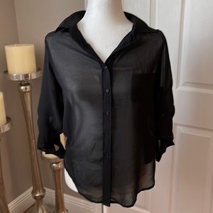 Black button down American rag shirt